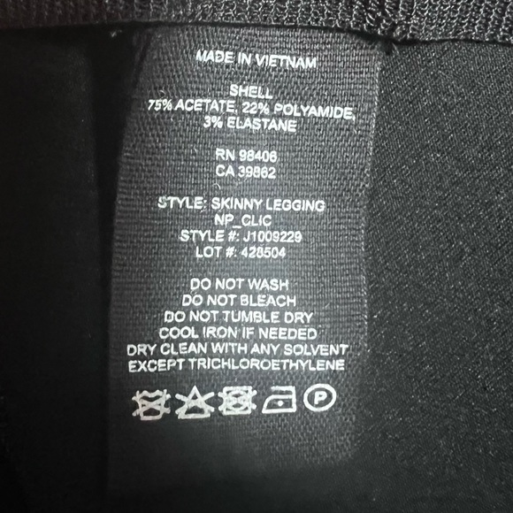 THEORY Black Satin Leggings NWT - Picture 6 of 9